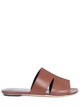 Шлепанцы кожаные