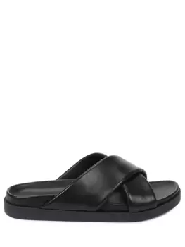 Шлепанцы кожаные