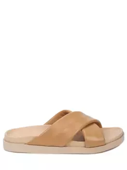 Шлепанцы кожаные