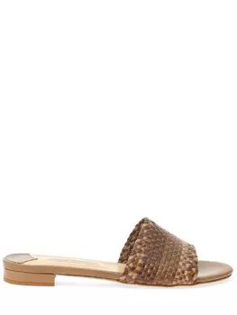 Шлепанцы кожаные