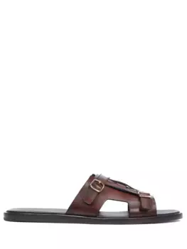 Шлепанцы кожаные