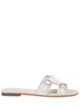 Шлепанцы кожаные