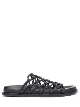 Шлепанцы кожаные