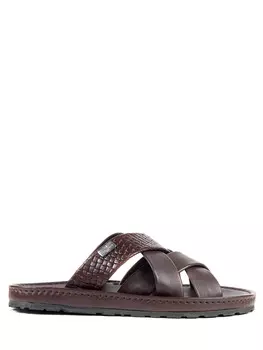 Шлепанцы кожаные CORNELIANI