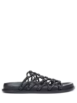 Шлепанцы кожаные JIL SANDER