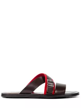 Шлепанцы кожаные MORESCHI