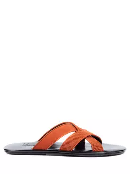 Шлепанцы кожаные MORESCHI