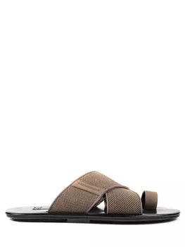 Шлепанцы кожаные MORESCHI