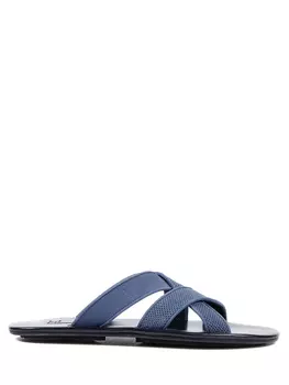 Шлепанцы кожаные MORESCHI