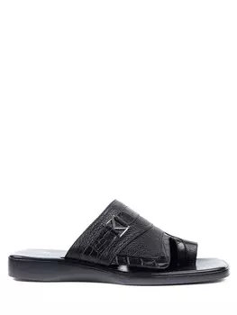 Шлепанцы кожаные MORESCHI