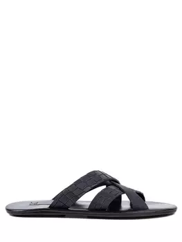 Шлепанцы кожаные MORESCHI