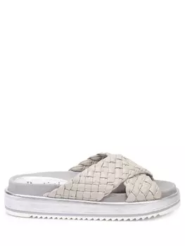 Шлепанцы кожаные PERTINI