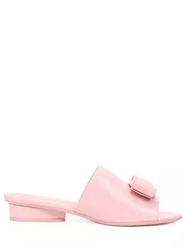 Шлепанцы кожаные S.FERRAGAMO