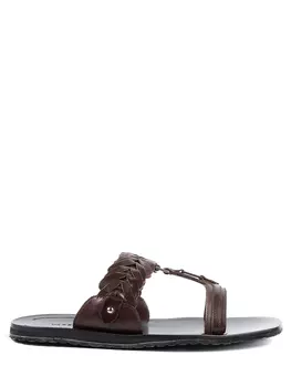 Шлепанцы кожаные VERSACE