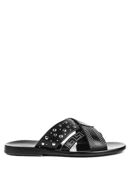 Шлепанцы кожаные VERSACE