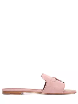 Шлепанцы замшевые