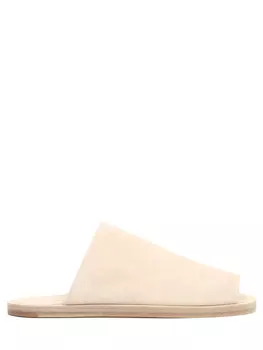 Шлепанцы замшевые