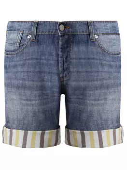 Шорты джинсовые с отворотом MARNI
