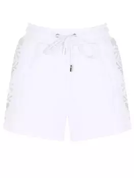 Шорты хлопковые со стразами