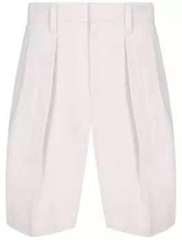 Шорты из хлопка и льна BRUNELLO CUCINELLI