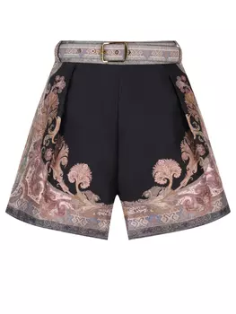 Шорты из шелка и хлопка