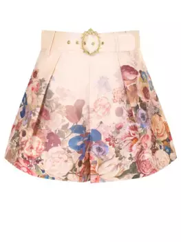 Шорты из шелка и хлопка