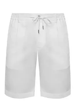 Шорты изо льна и шерсти