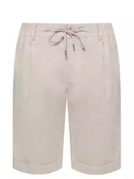 Шорты изо льна и шерсти