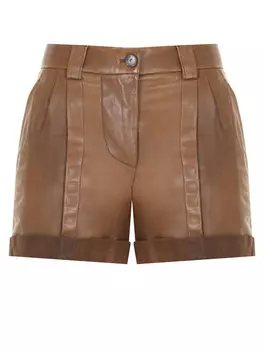 Шорты кожаные BRUNELLO CUCINELLI