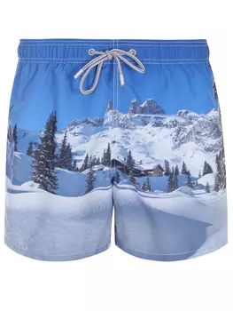 Шорты плавательные с принтом