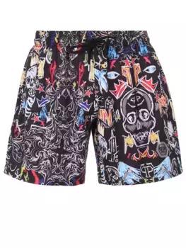 Шорты плавательные с принтом