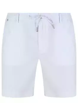 Шорты Regular Fit из хлопка и льна