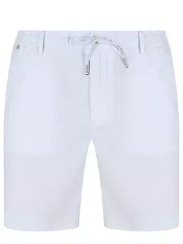 Шорты Regular Fit из хлопка и льна BOSS