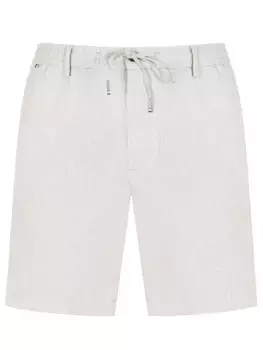 Шорты Regular Fit из хлопка и льна