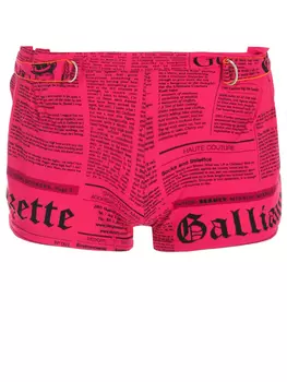 Шорты с принтом JOHN GALLIANO
