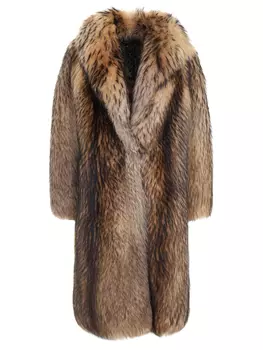Шуба Енот из меха енота FURIA