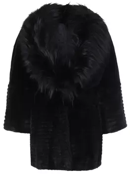 Шуба из меха норки и лисы FERRE