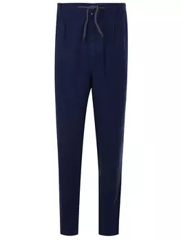 Слаксы льняные зауженные