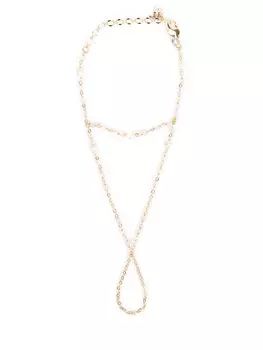 Слейв-браслет с жемчугом и цирконом Easy Touch