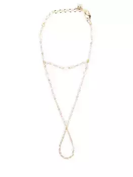 Слейв-браслет с жемчугом и цирконом Easy Touch