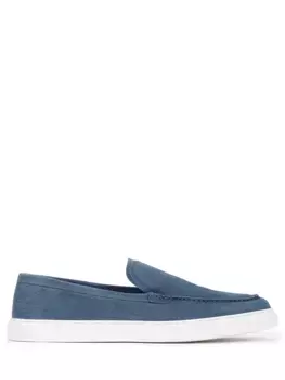 Слипоны замшевые