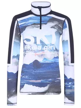 Спортивный лонгслив с принтом