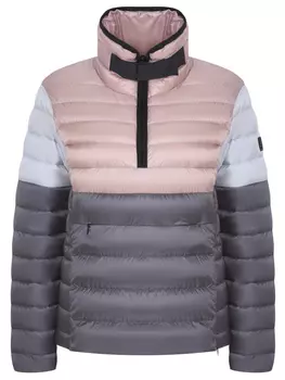 Стеганая пуховая куртка-анорак