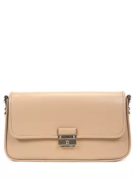 Сумка-багет кожаная