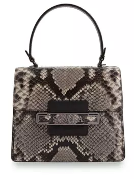 Сумка из кожи питона Monica Ginger SCALA