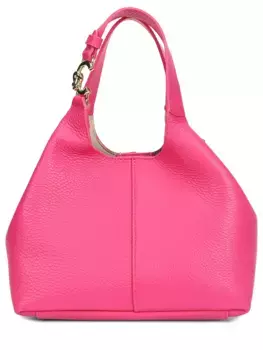 Сумка кожаная с брелоком