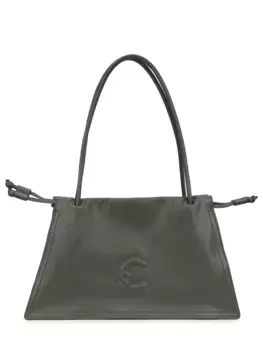 Сумка кожаная с брелоком