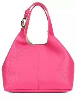 Сумка кожаная с брелоком COCCINELLE