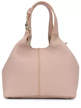 Сумка кожаная с брелоком COCCINELLE