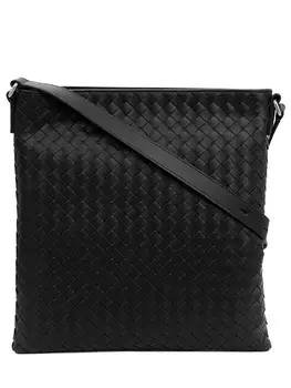 Сумка кожаная с плетением